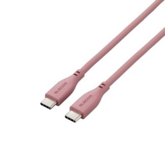 MPA-CCSS10BR<BR>USB Type-C to USB Type-Cケーブル/USB Power Delivery対応/なめらか/1.0m/モーブブラウン<BR>エレコム㈱