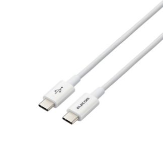 MPA-CCYS03NWHUSB Type-C to USB Type-Cケーブル/USB Power Delivery対応/やわらか耐久/0.3m/ホワイトエレコム㈱