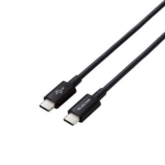MPA-CCYS20NBKUSB Type-C to USB Type-Cケーブル/USB Power Delivery対応/やわらか耐久/2.0m/ブラックエレコム㈱