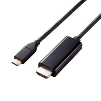 MPA-CHDMI30BK<BR>映像変換ケーブル/USB Type-C - HDMI/ミラーリング対応/60Hz/3.0m/ブラック<BR>エレコム㈱