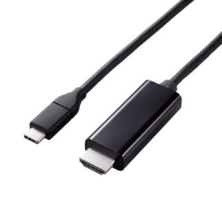 MPA-CHDMIY10BK映像変換ケーブル/USB Type-C - HDMI/ミラーリング対応/60Hz/やわらか/1.0m/ブラックエレコム㈱