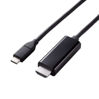 MPA-CHDMIY20BK映像変換ケーブル/USB Type-C - HDMI/ミラーリング対応/60Hz/やわらか/2.0m/ブラックエレコム㈱