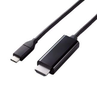 MPA-CHDMIY20BK<BR>映像変換ケーブル/USB Type-C - HDMI/ミラーリング対応/60Hz/やわらか/2.0m/ブラック<BR>エレコム㈱