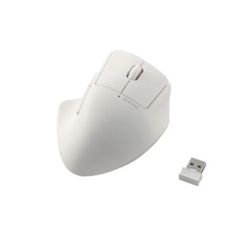 M-SH30DBSKWH<BR>マウス/SHELLPHA/無線2.4GHz/5ボタン/チルトホイール/抗菌仕様/静音設計/ホワイト<BR>エレコム㈱