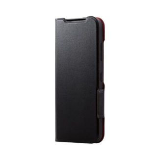 PM-K222PLFUBK<BR>かんたんスマホ3用レザーケース/手帳型/UltraSlim/薄型/磁石付き/ブラック<BR>エレコム㈱