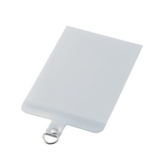 P-STHD1CAMCR<BR>ストラップホールシート/カードスリーブタイプ/1口タイプ/Mサイズ/1枚入り/マットクリア<BR>エレコム㈱