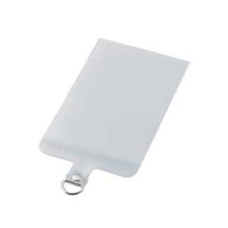 P-STHD1CASCR<BR>ストラップホールシート/カードスリーブタイプ/1口タイプ/Sサイズ/1枚入り/マットクリア<BR>エレコム㈱