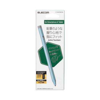 P-TPACSTEN01BUタッチペン/スタイラス/鉛筆型/六角/リチウム充電式/汎用/磁気吸着/USB-C充電/ペン先交換可能/ペン先付属なし/ブルーエレコム㈱