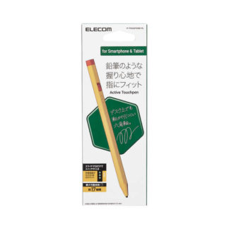 P-TPACSTEN01YL<BR>タッチペン/スタイラス/鉛筆型/六角/リチウム充電式/汎用/磁気吸着/USB-C充電/ペン先交換可能/ペン先付属なし/イエロー<BR>エレコム㈱