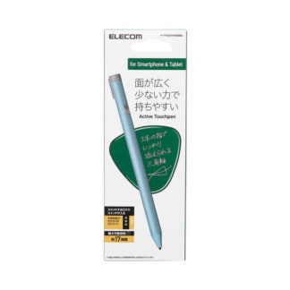 P-TPACSTEN02BU<BR>タッチペン/スタイラス/鉛筆型/三角/リチウム充電式/汎用/磁気吸着/USB-C充電/ペン先交換可能/ペン先付属なし/ブルー<BR>エレコム㈱
