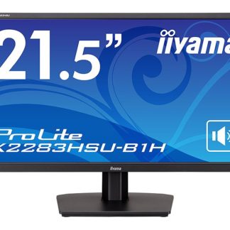 X2283HSU-B1H<BR>液晶ディスプレイ 21.5型/1920×1080/HDMI、DisplayPort/ブラック/スピーカー：あり/VA方式パネル<BR>㈱マウスコンピューター／ｉｉｙａｍａ