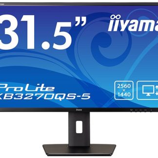 XB3270QS-B5<BR>液晶ディスプレイ 31.5型/2560×1440/DVI、HDMI、DisplayPort/ブラック/スピーカー：あり/IPS方式<BR>㈱マウスコンピューター／ｉｉｙａｍａ