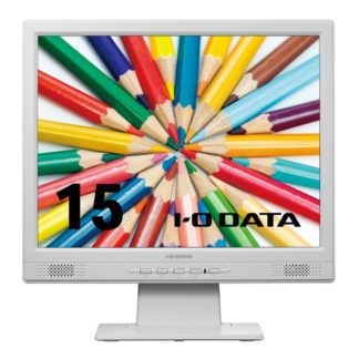 LCD-SAX151DW<BR>スクエア液晶ディスプレイ 15型/1024×768/アナログRGB、DVI-D/ホワイト/スピーカー：あり/広視野角パネル採用、目に優しい機能搭載/「5年保証」<BR>㈱アイ・オー・データ機器