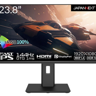 JN-238Gi144FHDR-HSP<BR>ゲーミング液晶ディスプレイ/23.8型/1920×1080/HDMI×2、DP×2/ブラック/スピーカー：無<BR>㈱ＪＡＰＡＮＮＥＸＴ