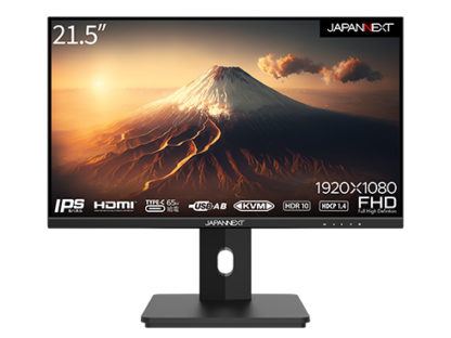 JN-I215FLFHSP-C65W液晶ディスプレイ/21.5型/1920×1080/HDMI×1、USB Type-C×1/ブラック/スピーカー：有㈱ＪＡＰＡＮＮＥＸＴ