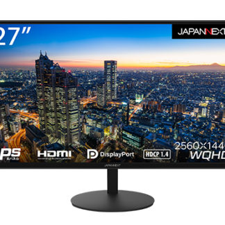 JN-IPS271WQHD-N液晶ディスプレイ/27型/2560×1440/HDMI×1、DP×1/ブラック/スピーカー：有㈱ＪＡＰＡＮＮＥＸＴ