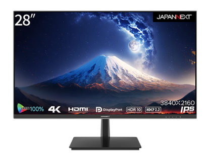 JN-IPS2802UHDR液晶ディスプレイ/28型/3840×2160/HDMI×2、DP×1/ブラック/スピーカー：有㈱ＪＡＰＡＮＮＥＸＴ