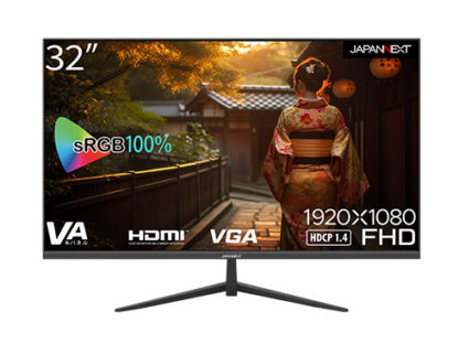 JN-V32FLFHD液晶ディスプレイ/32型/1920×1080/HDMI×1、VGA×1/ブラック/スピーカー：有㈱ＪＡＰＡＮＮＥＸＴ