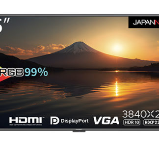 JN-V6500UHDR-N液晶ディスプレイ/65型/3840×2160/HDMI×3、DP×1、VGA×1/ブラック/スピーカー：有㈱ＪＡＰＡＮＮＥＸＴ