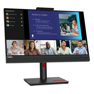 63D8MAR3JP<BR>ThinkVision T24v-30 （23.8型/1920×1080/アナログ(mini D-Sub 15PIN) x1、DisplayPort x1、HDMI x1/黒/ステレオスピーカー(内蔵) (3Wx2)）<BR>レノボ・ジャパン（同）