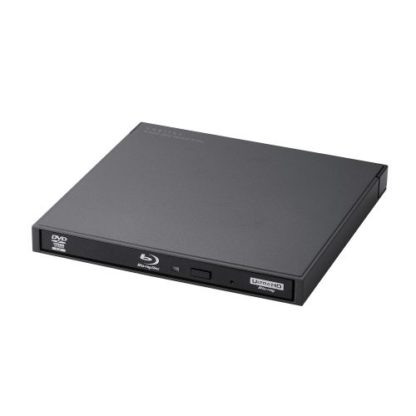 LBD-PWB6U3CSBKポータブルBlu-rayディスクドライブ/USB3.2 Gen1/スリム/再生&書き込みソフト付/UHDBD対応/Type-C&Type-Aケーブル付属/ブラックロジテック㈱