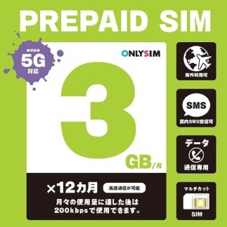 202306010312<BR>楽天プリペイドSIM 毎月3GB 初月＋12ヶ月 SMS受信可<BR>㈱モバイル・プランニング