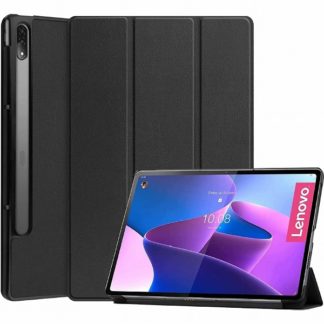 MDS-HCLTP12PFLBK<BR>Lenovo Tab P12 Pro対応 フラップケース ブラック<BR>㈱エムディーエス