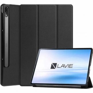 MDS-HCNLTT12FLBK<BR>NEC LAVIE Tab T12対応 フラップケース ブラック<BR>㈱エムディーエス