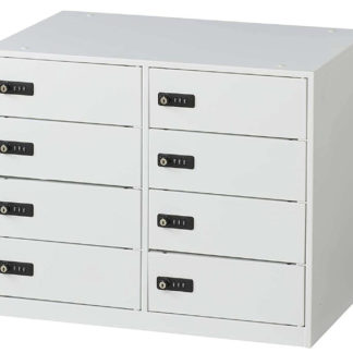 MDS-HKKTN08KBTWH<BR>タブレット・ノートPC保管庫（個別保管・個別施錠タイプ）（ダイヤル式）<BR>㈱エムディーエス