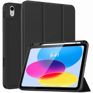 MDS-TPUCIP109G10FLBK<BR>iPad 10.9（第10世代）専用 耐衝撃フラップケース ブラック<BR>㈱エムディーエス
