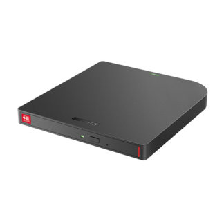 BRXL-PTWOU3-BK<BR>USB3.2(Gen1) ポータブルBDドライブ 再書込み防止 ブラック<BR>㈱バッファロー