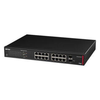 BS-GS2116P<BR>法人向け レイヤー2 Giga PoE スマートスイッチ<BR>㈱バッファロー