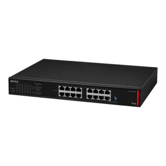 BS-GU2216P<BR>法人向け レイヤー2 Giga アンマネージPoEスイッチ<BR>㈱バッファロー