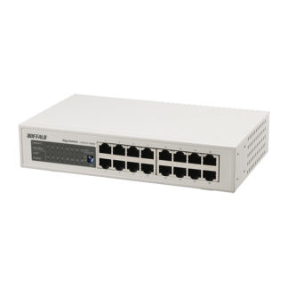 LSW5-GT-16NSR<BR>Giga スイッチングHub 金属筺体/電源内蔵 16ポート<BR>㈱バッファロー