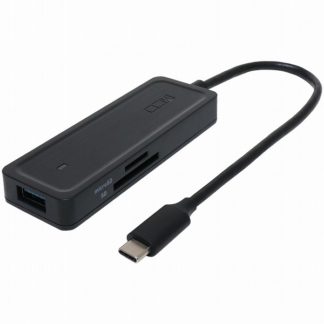USH-10G2C/BK<BR>USB3.2 Gen2対応USBハブ カードリーダ Type-C ブラック<BR>㈱ミヨシ