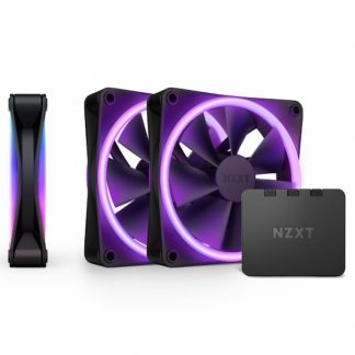 RF-D12TF-B1<BR>F120 RGB DUO ケースファン TRIPLE PACK & RGB Controller Black<BR>ＮＺＸＴ