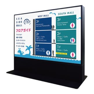 TOTEM2.5WH1600WB<BR>屋内・屋外用スタンドLEDビジョン TOTEM P2.5 ワイド H1600 黒 Wi-Fiモデル 1年オンサイト保証<BR>㈱オール
