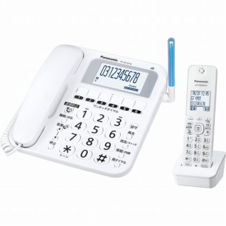 VE-GE18DL-W<BR>コードレス電話機（子機1台付き）（ホワイト）<BR>パナソニック㈱（家電）