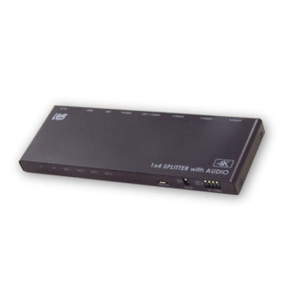 RS-HDSP4PA-4K4K60Hz/ダウンスケール対応 外部音声出力付 HDMI分配器（1入力4出力）ラトックシステム㈱