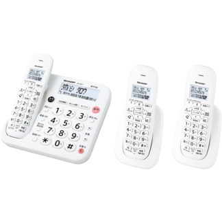 JD-G57CWデジタルコードレス電話機 子機2台タイプ ホワイト系シャープ㈱