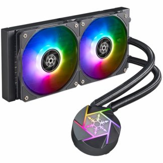 SST-VD240-SLIM<BR>RGB水冷CPUクーラー 240mm<BR>ＳｉｌｖｅｒＳｔｏｎｅ