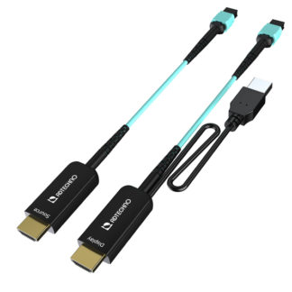 AMH-100M<BR>MPO脱着式 光ファイバHDMIケーブルセット 100m<BR>㈱エーディテクノ