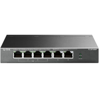 TL-SF1006P(UN)<BR>6ポート10/100Mbps デスクトップスイッチ（PoE+4ポート搭載）<BR>ティーピーリンクジャパン㈱
