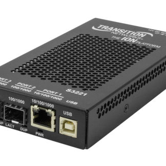 S3221-1040-T-JP<BR>10/100/1000Base-T (RJ-45) [100m] to (2) 100/1000Base-x Open SFP Slots Extended Operating Temp Range<BR>Ｔｒａｎｓｉｔｉｏｎ　Ｎｅｔｗｏｒｋｓ