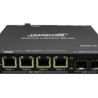 S3290-42-JP<BR>(4) 10/100/1000Base-T、(2) 100/1000Base SFP空きスロット リモート管理NID<BR>Ｔｒａｎｓｉｔｉｏｎ　Ｎｅｔｗｏｒｋｓ