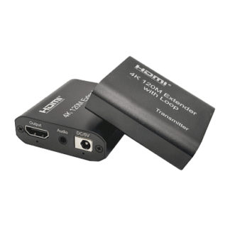 HML120-UH<BR>LANケーブル利用HDMIモニタエクステンダー/最大120m（送受信器セット）<BR>㈱スペクトル