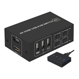 HSK-401K<BR>HDMIモニタ/USBマウス、キーボード/USB2.0デバイス切替器/4入力1出力/HSK-401K<BR>㈱スペクトル