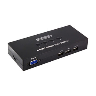 SKV-401F<BR>外部電源不要VGAモニタ、USBマウス、USBキーボード切替器<BR>㈱スペクトル