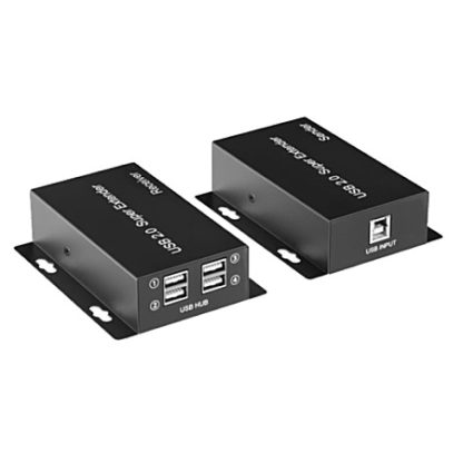 SSA02-50WLANケーブル利用USB2.0デバイスエクステンダー/取付穴付き（Host/Deviceセット）㈱スペクトル