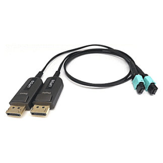 UFOS-DP-T008R180<BR>MPO光ケーブル使用DisplayPort1.4モニタエクステンダー/UFOS-DPシリーズ（送受信器セット）/TX8cm-RX1.8m<BR>㈱スペクトル